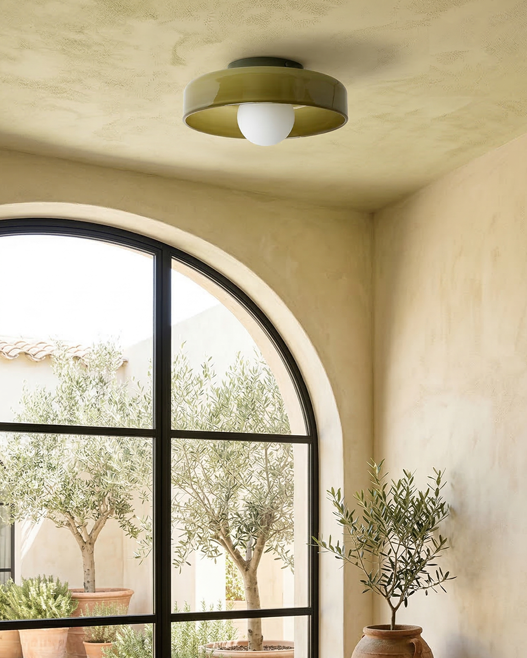 Lina Round Glass Pendant Light