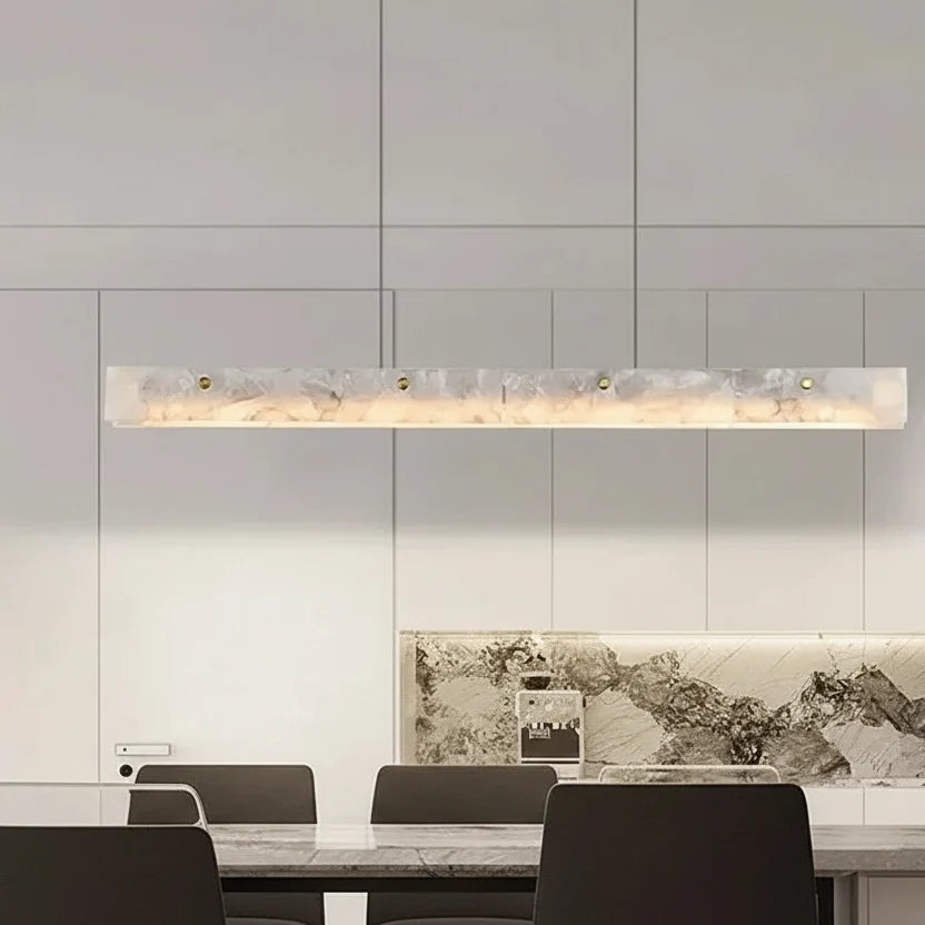 Luno Alabaster Linear Chandelier