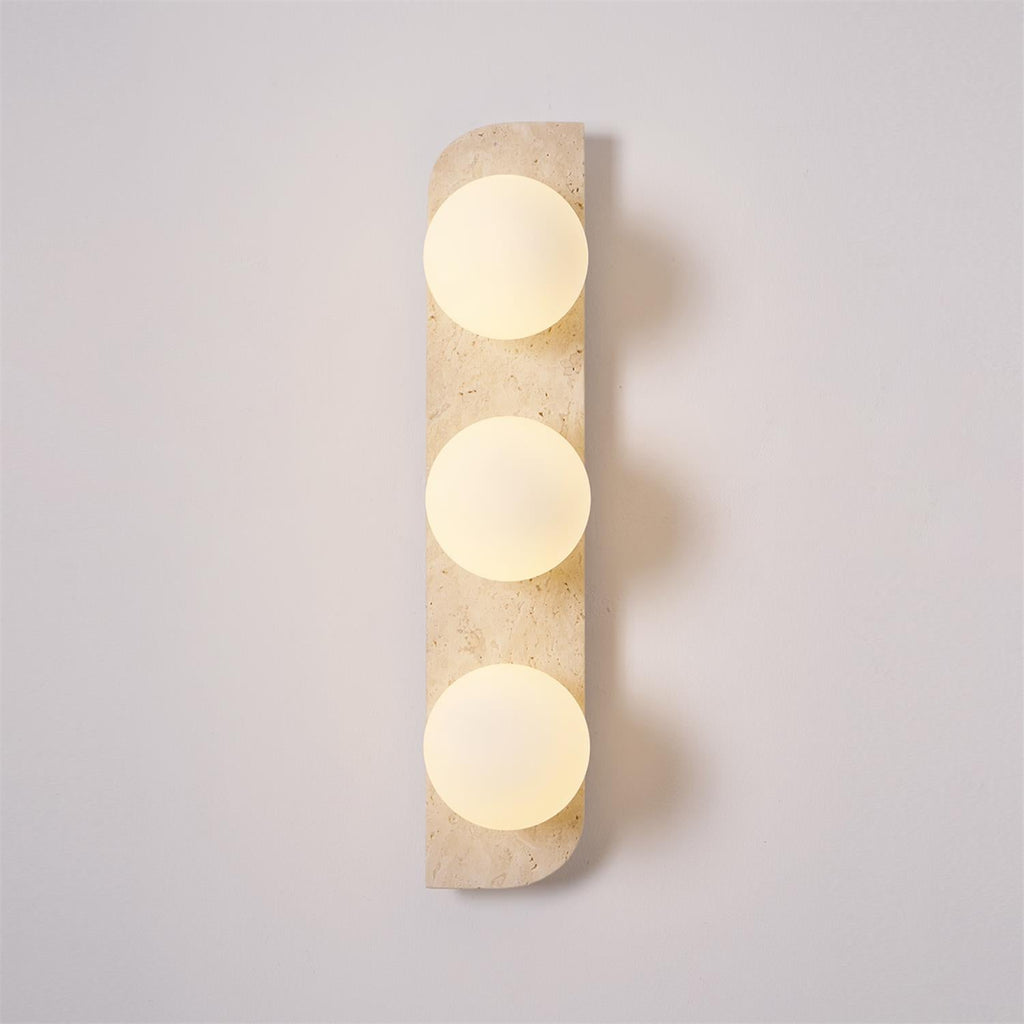Neptune Travertine Wall Lamp