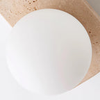 Neptune Travertine Wall Lamp