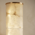 Column Alabaster Wall Light