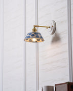 Porcelain Indigo Wall Lamp