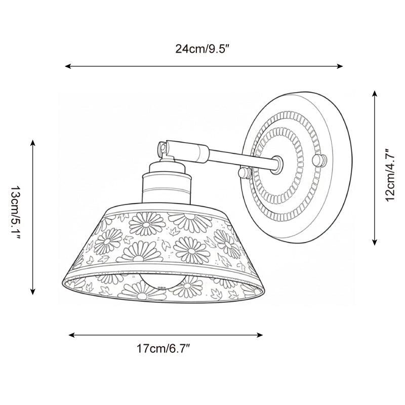 Porcelain Indigo Wall Lamp