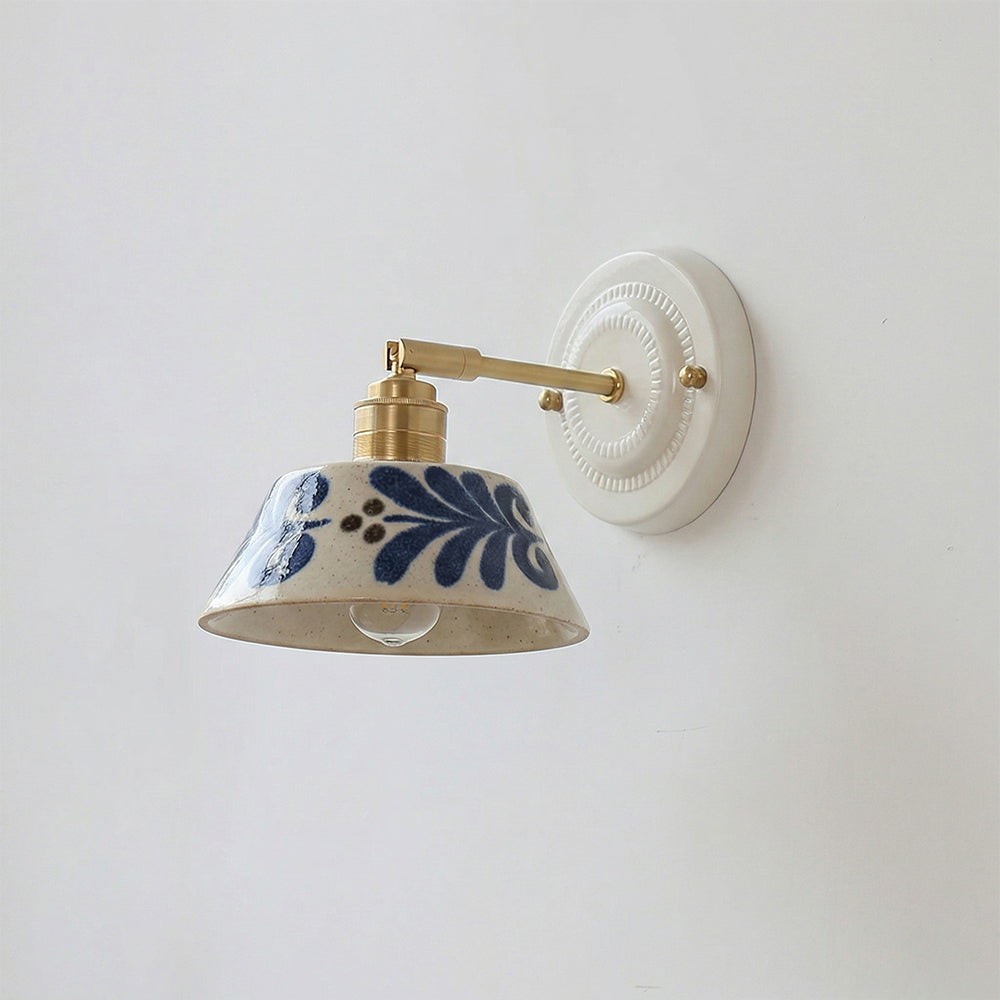 Porcelain Indigo Wall Lamp