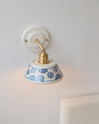 Porcelain Indigo Wall Lamp