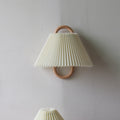 Solid Wood Semi-Circle Wall Sconce