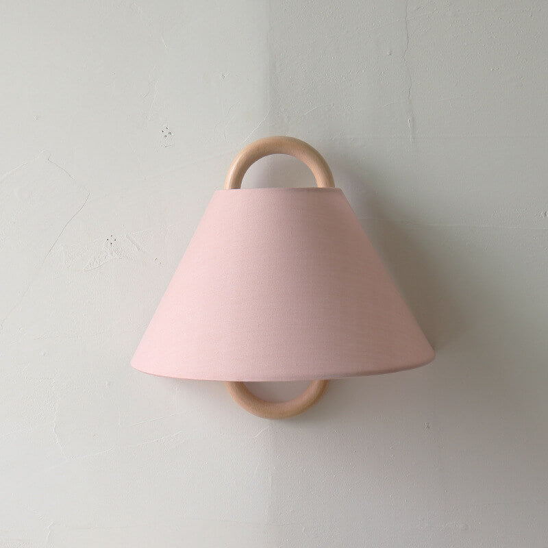 Solid Wood Semi-Circle Wall Sconce