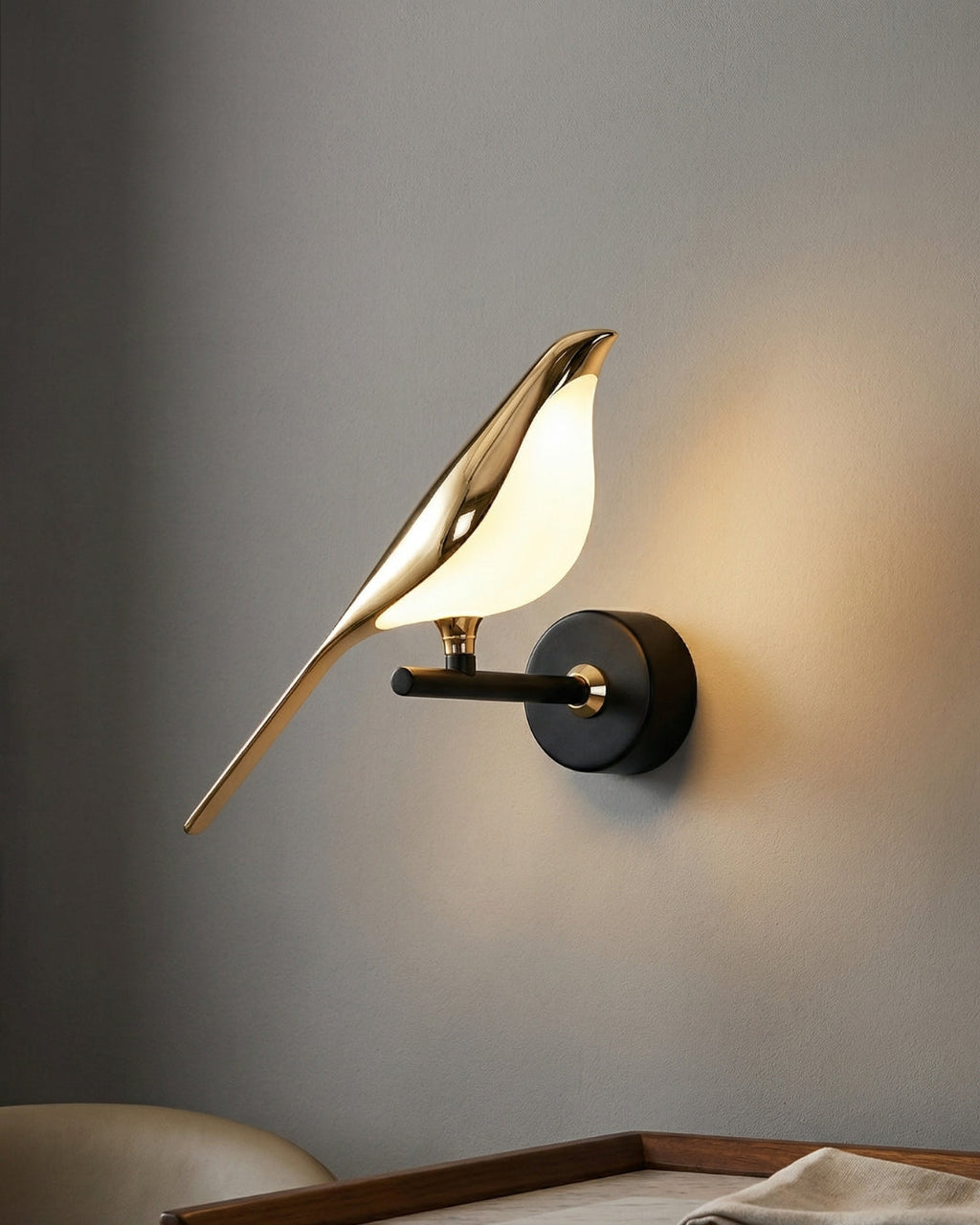 The Bird Gold Wall Light