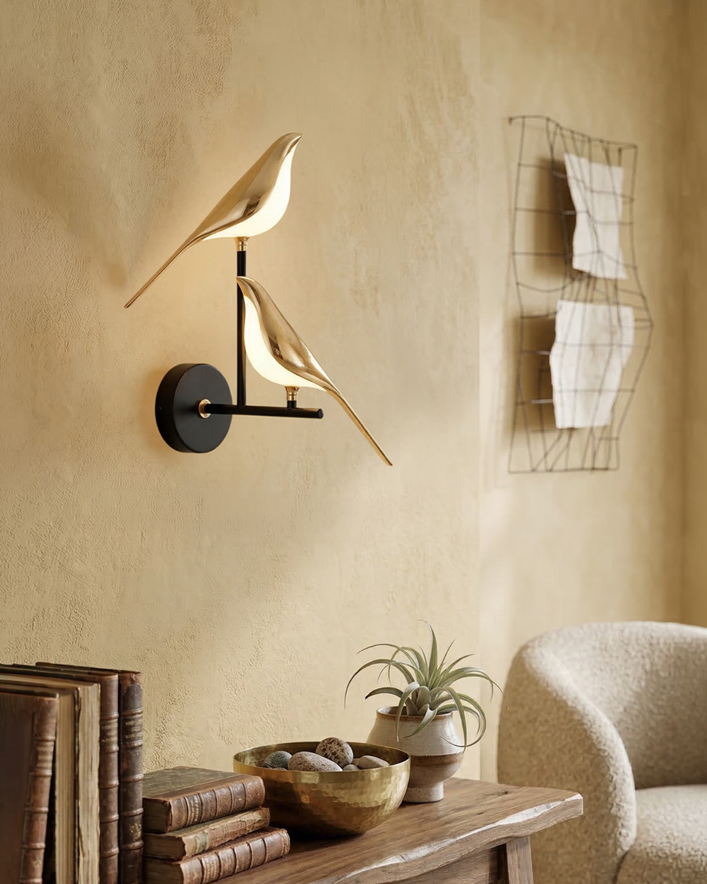 The Bird Gold Wall Light