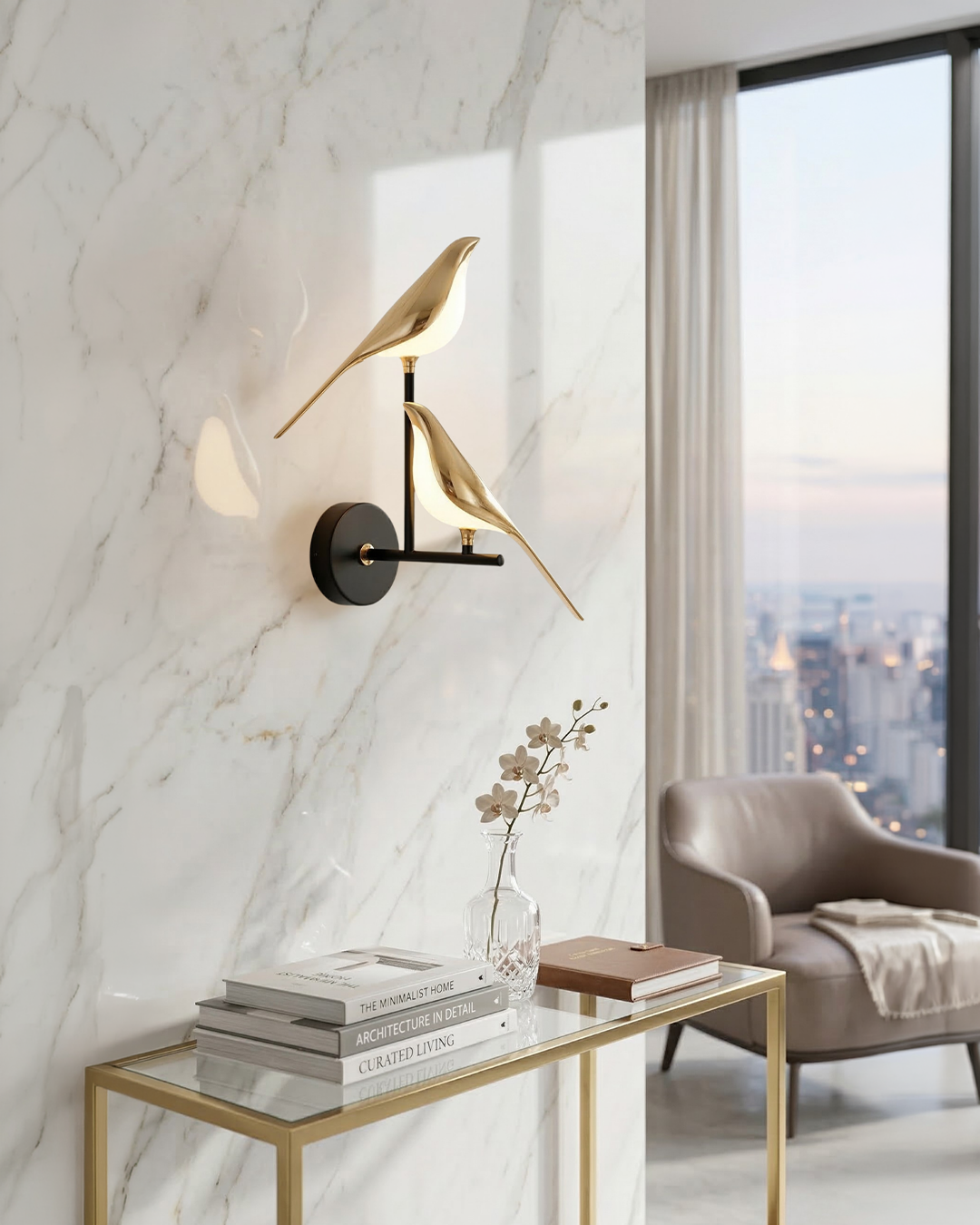 The Bird Gold Wall Light