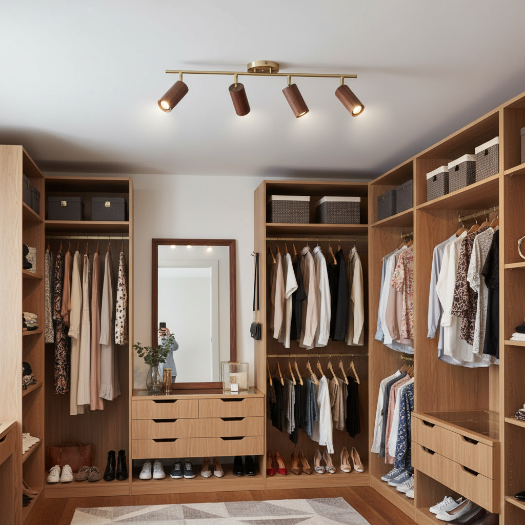 Thio Wooden Track Light