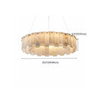 Alabaster Circular Chandelier