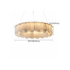 Alabaster Circular Chandelier