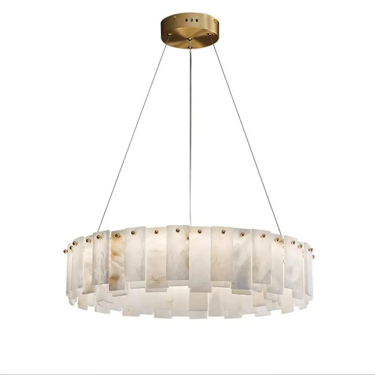Alabaster Circular Chandelier