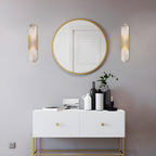 Elliptical Marble Wall Sconce