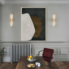 Elliptical Marble Wall Sconce