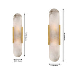 Elliptical Marble Wall Sconce