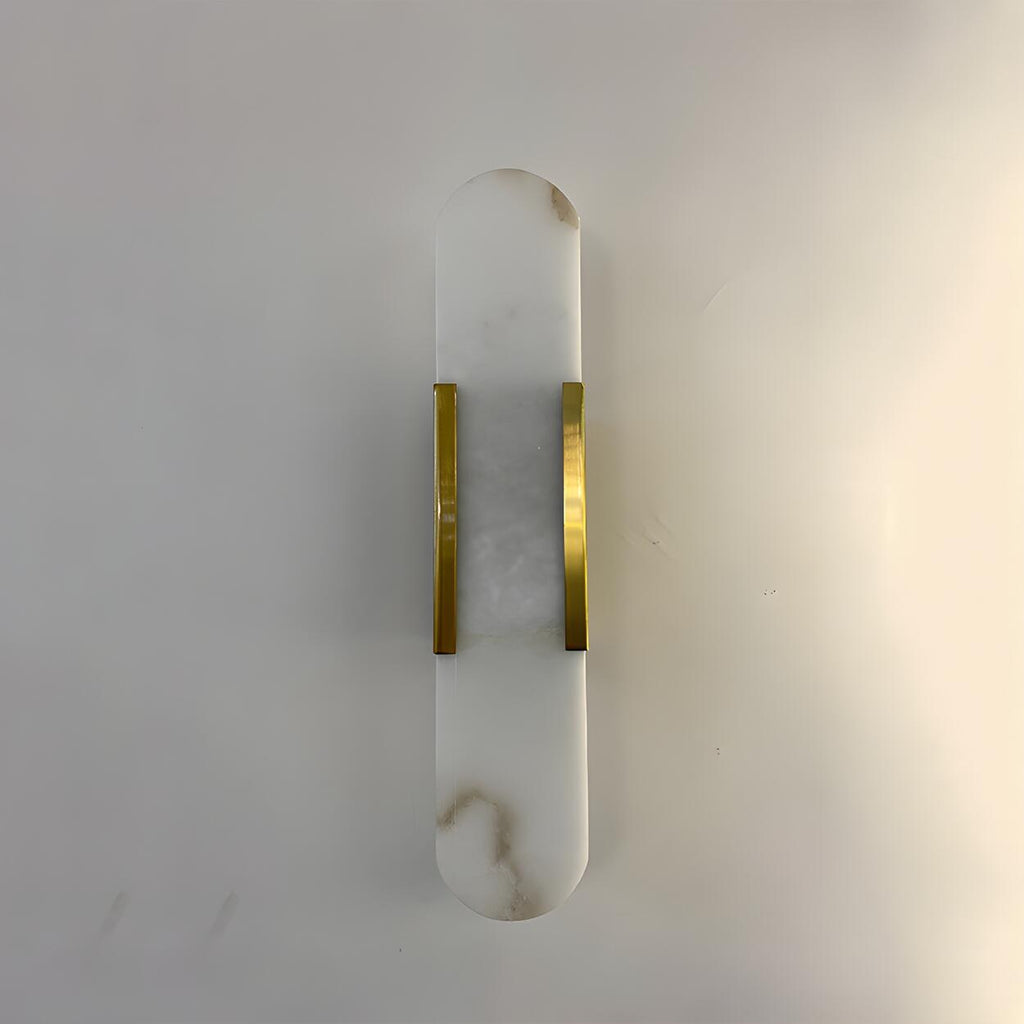Elliptical Marble Wall Sconce