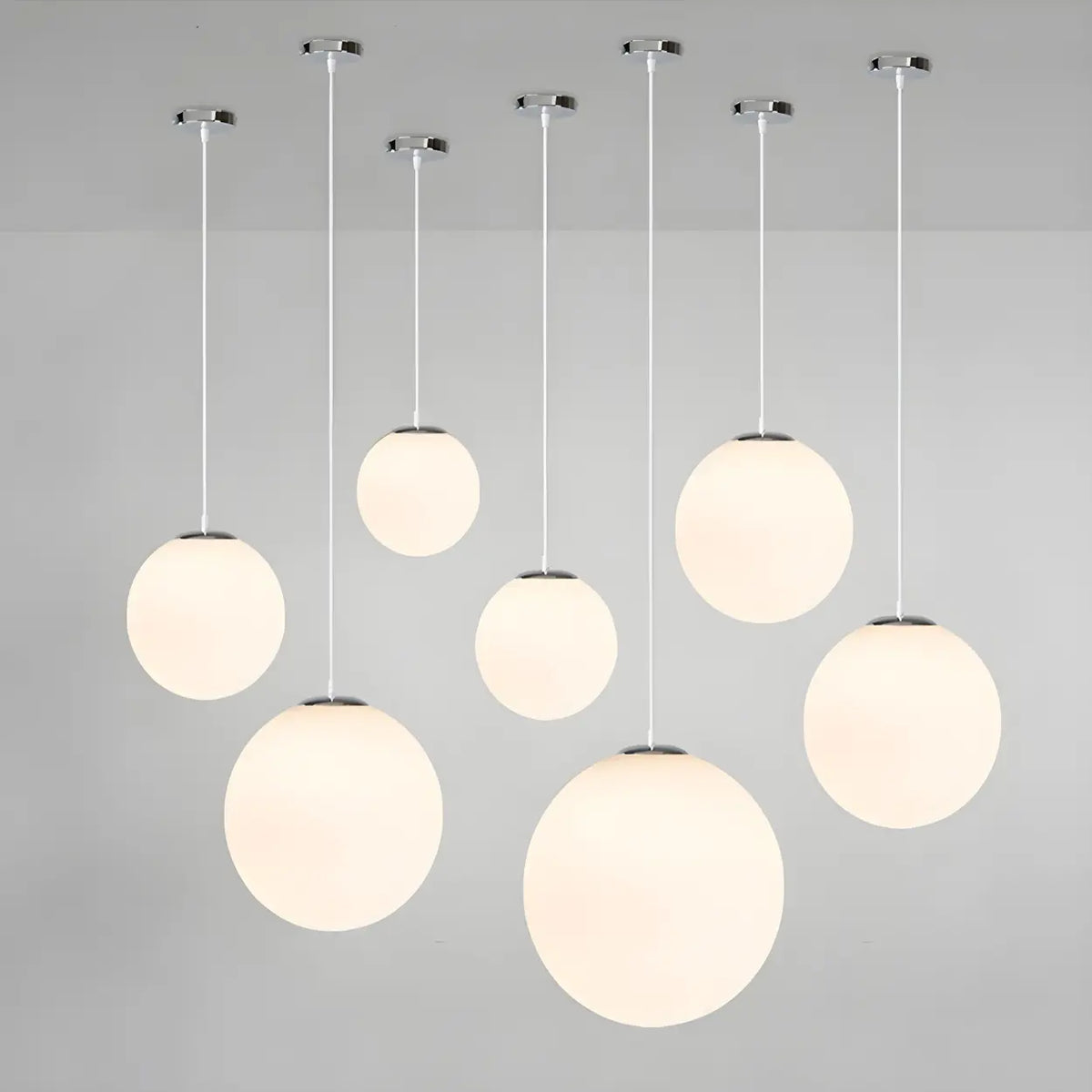 Modern Glass Globe Pendant Light