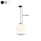 Modern Glass Globe Pendant Light