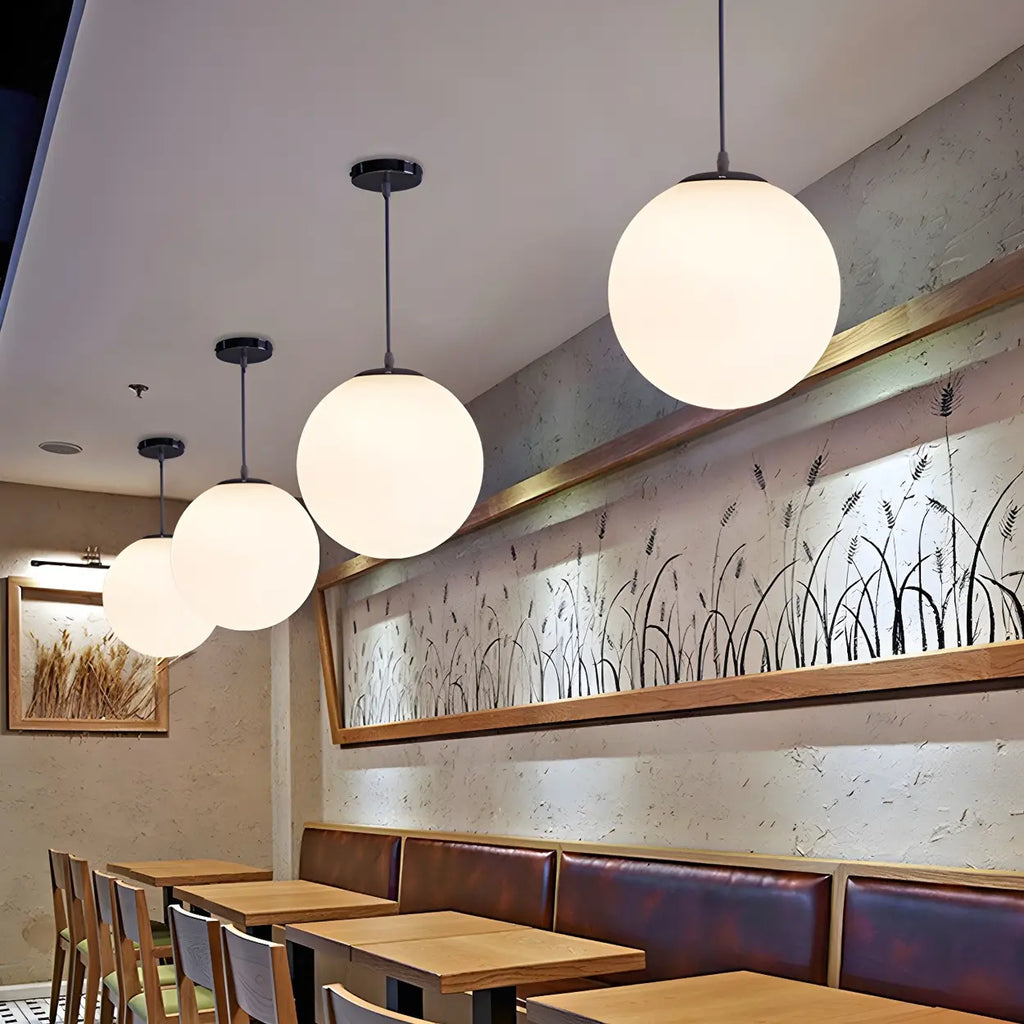 Modern Glass Globe Pendant Light