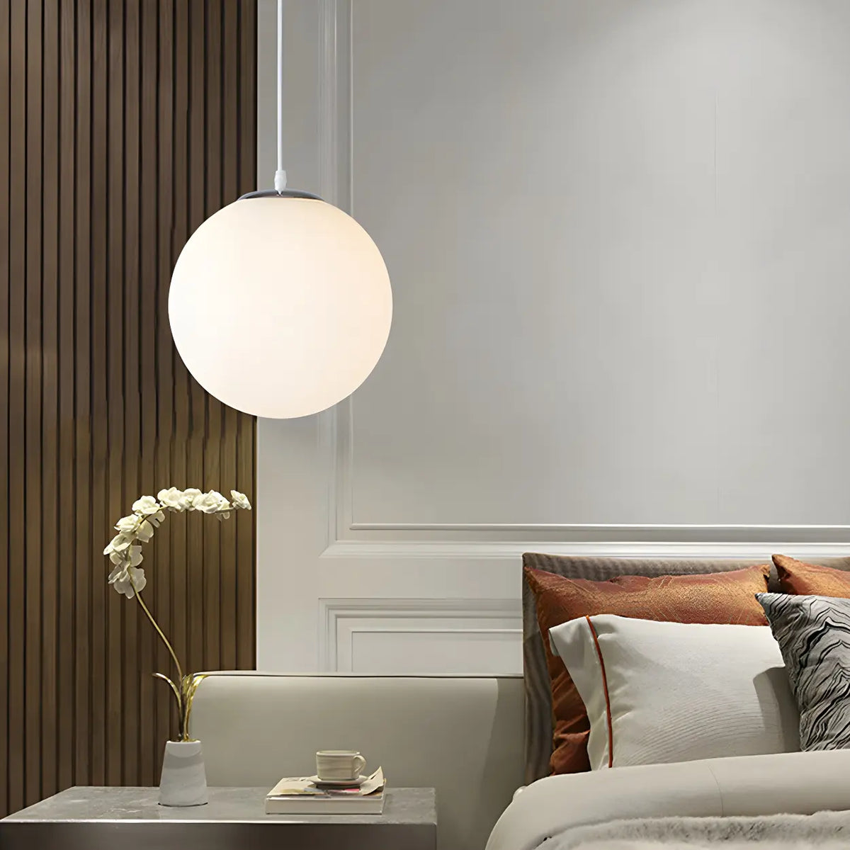 Modern Glass Globe Pendant Light