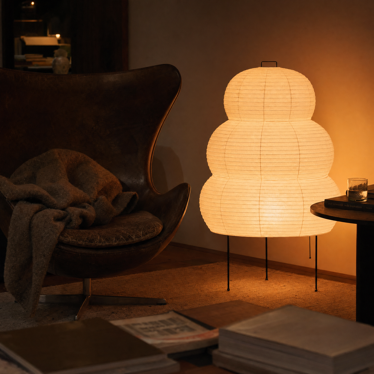 Cumulus Paper Sculpture Floor Lamp