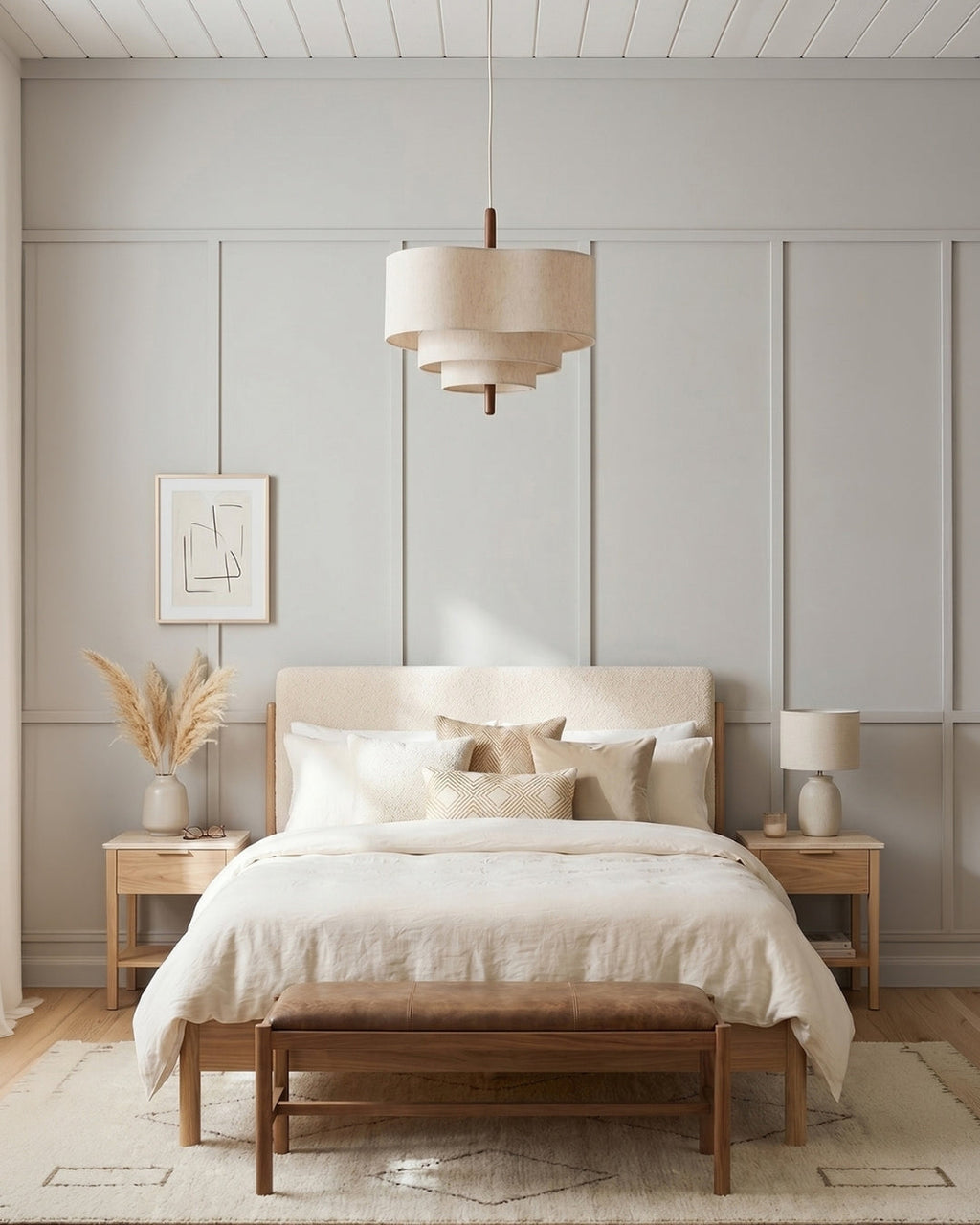 Dan Layered Fabric Pendant Light