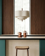 Dan Layered Fabric Pendant Light