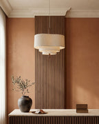 Dan Layered Fabric Pendant Light