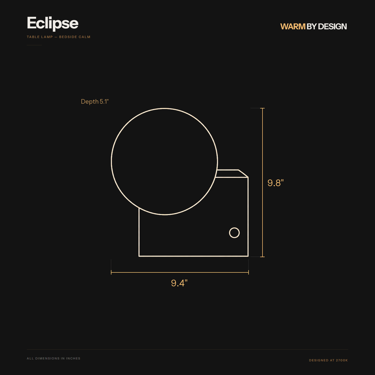 Eclipse Glass Table Lamp