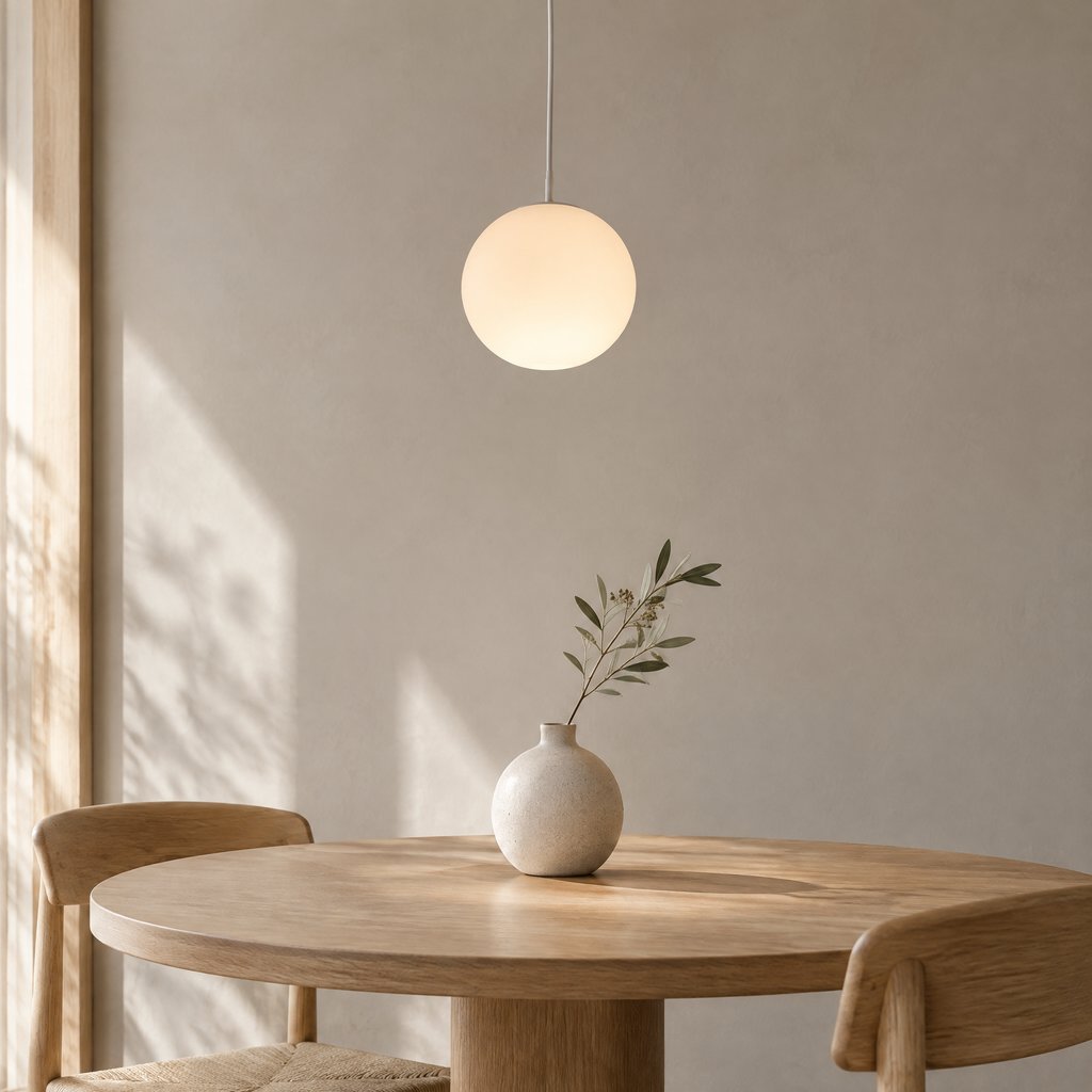Elya Satin Glass Pendant Light Hero - 15cm