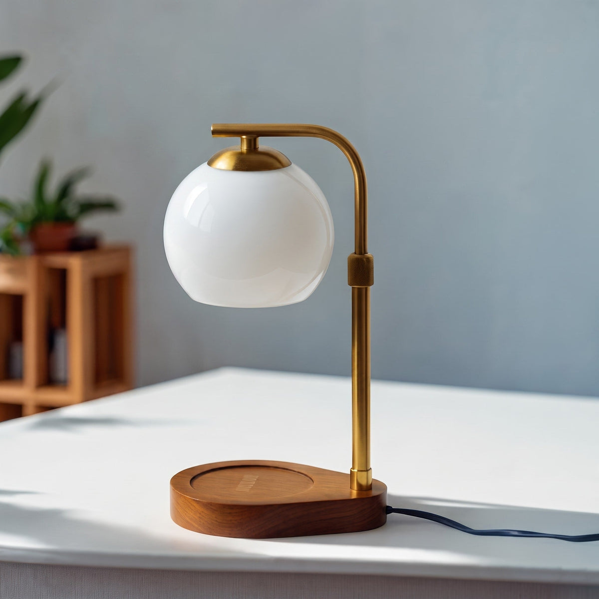 Glass Globe Candle Warmer Lamp