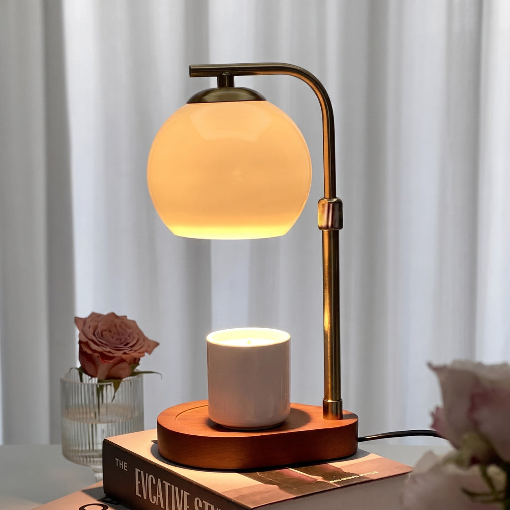 Glass Globe Candle Warmer Lamp