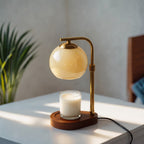 Glass Globe Candle Warmer Lamp