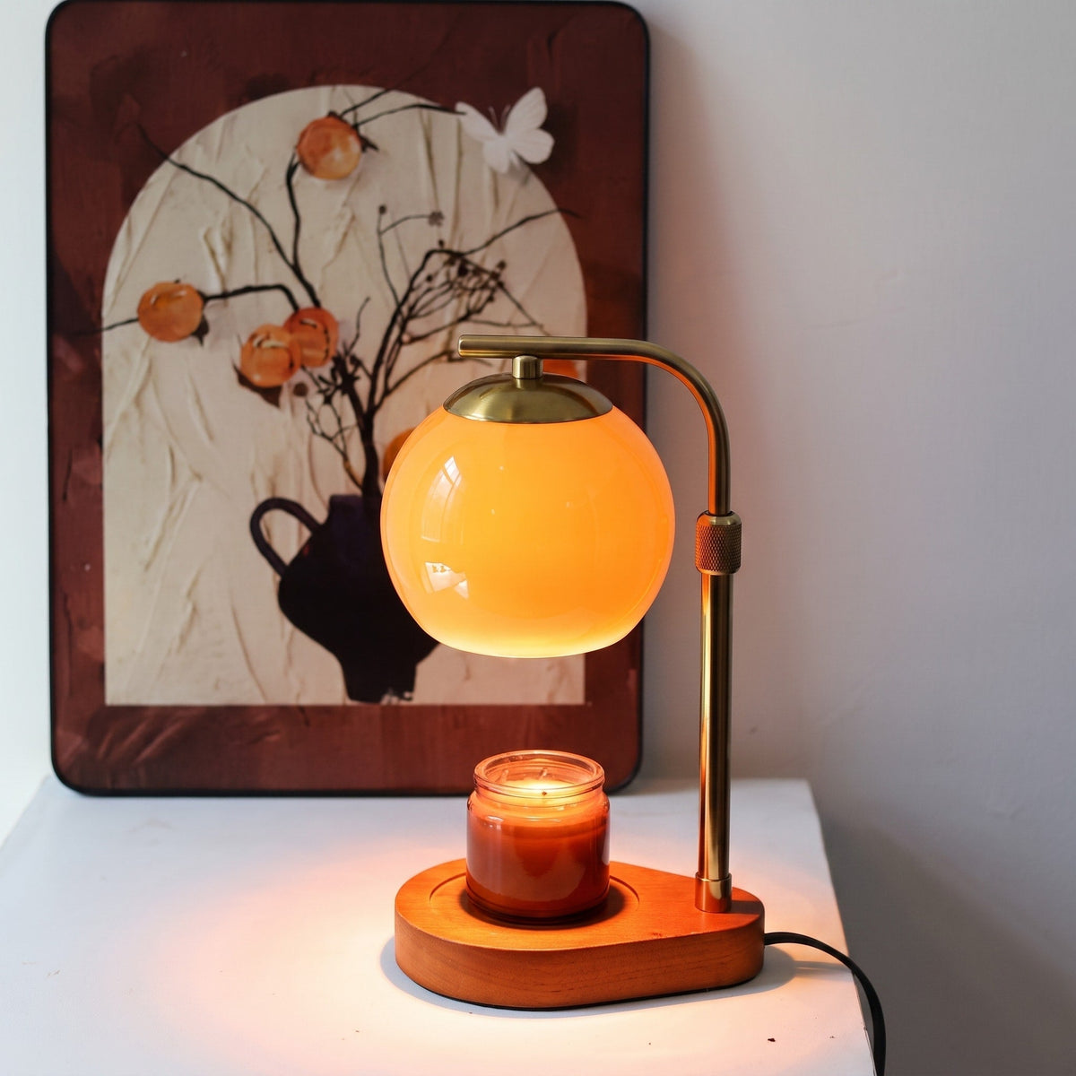 Glass Globe Candle Warmer Lamp