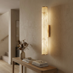 Column Alabaster Wall Light