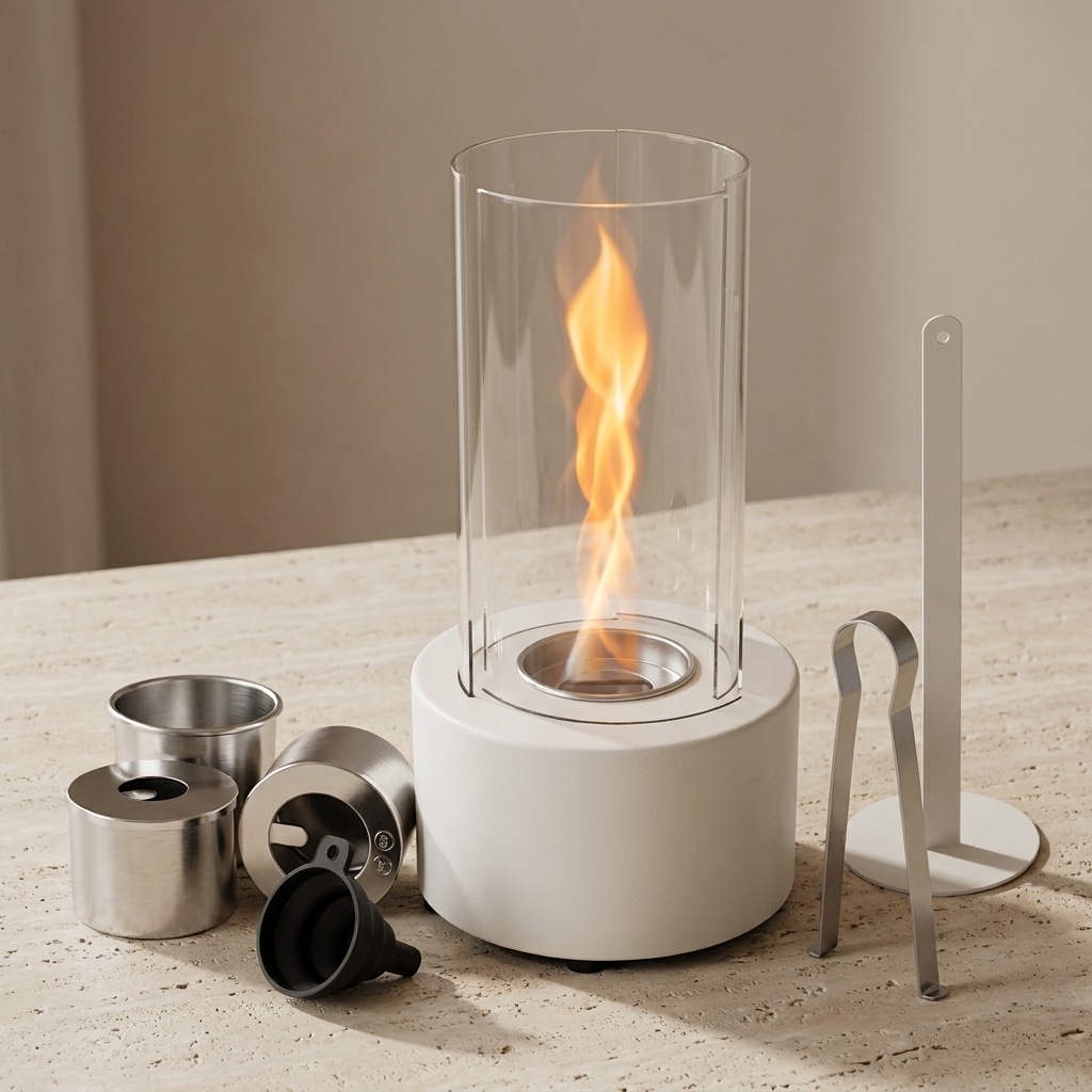 Rotating Flame Fireplace Lamp