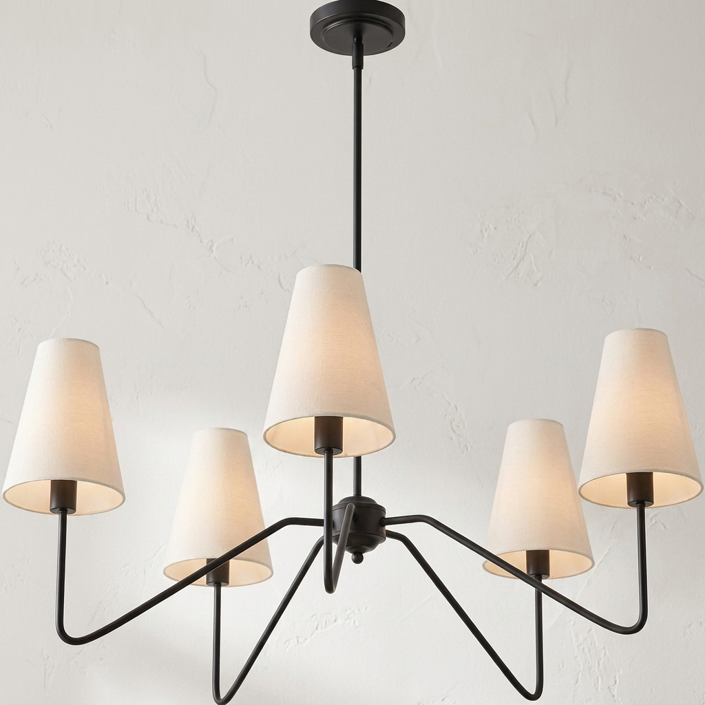 Retro Industrial Multi-Head Chandelier