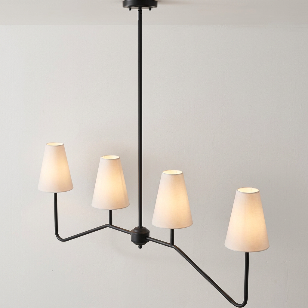 Retro Industrial Multi-Head Chandelier