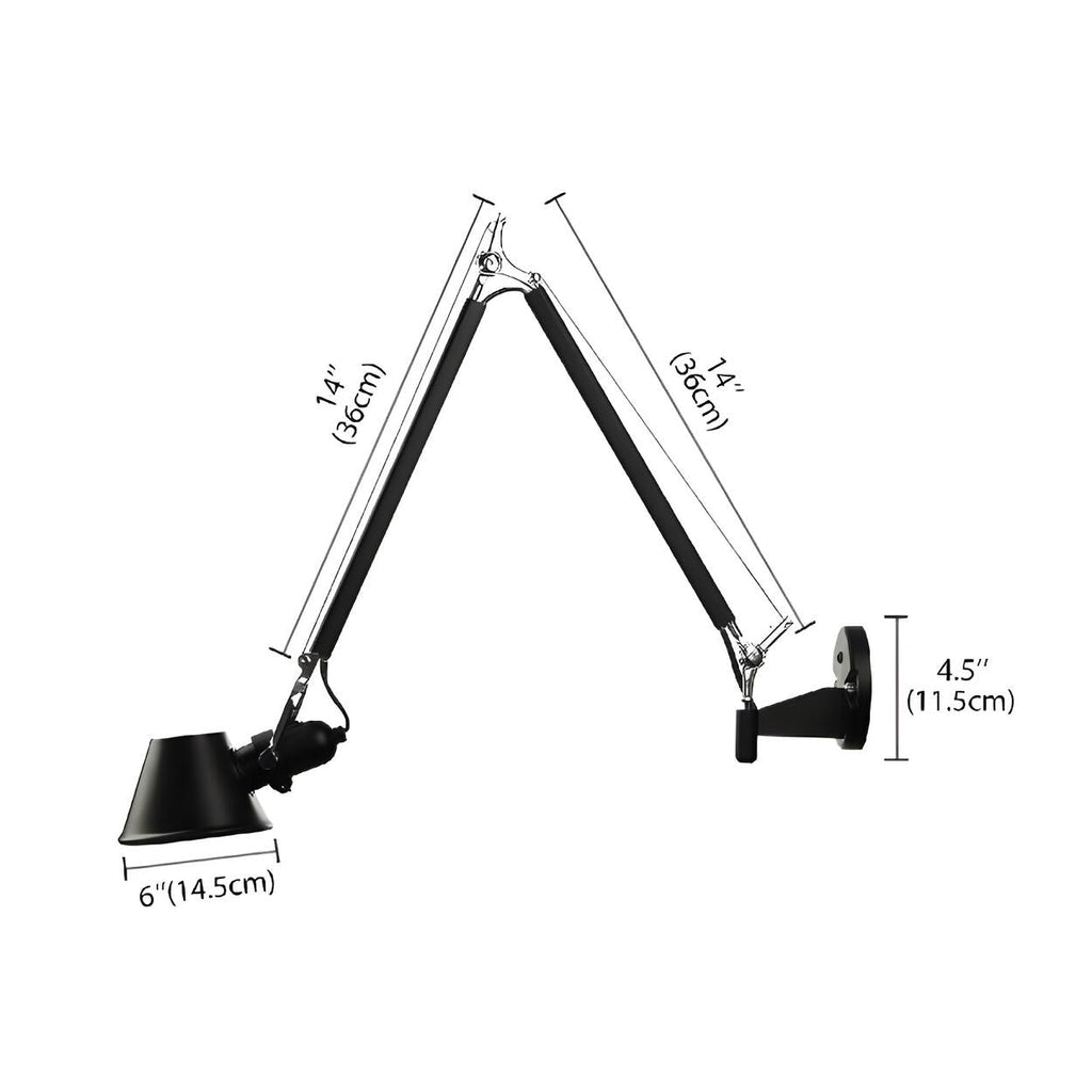Cone Swing Arm Wall Sconce