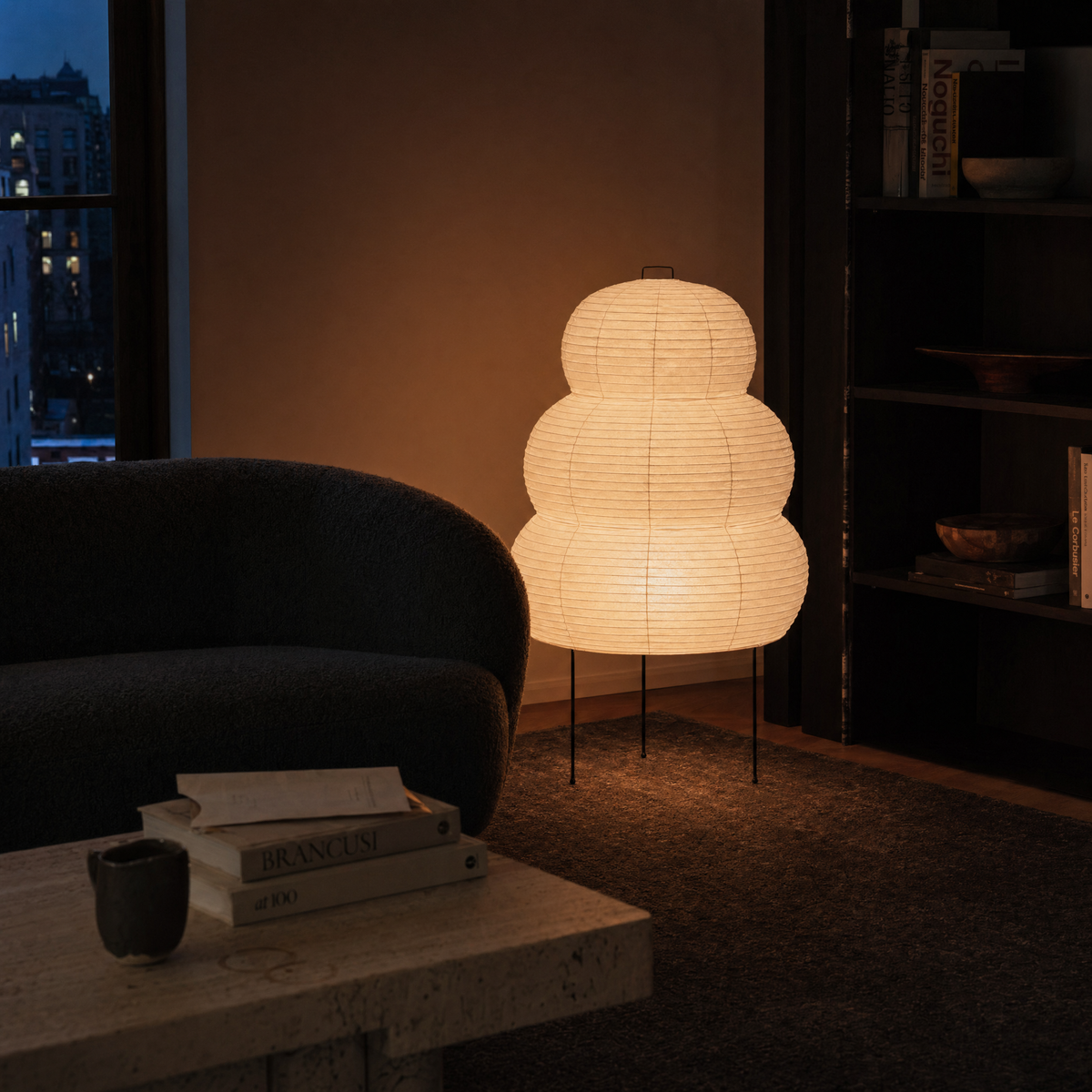 Cumulus Paper Sculpture Floor Lamp
