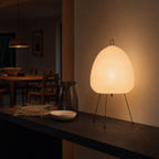 Oval Paper Table Lamp