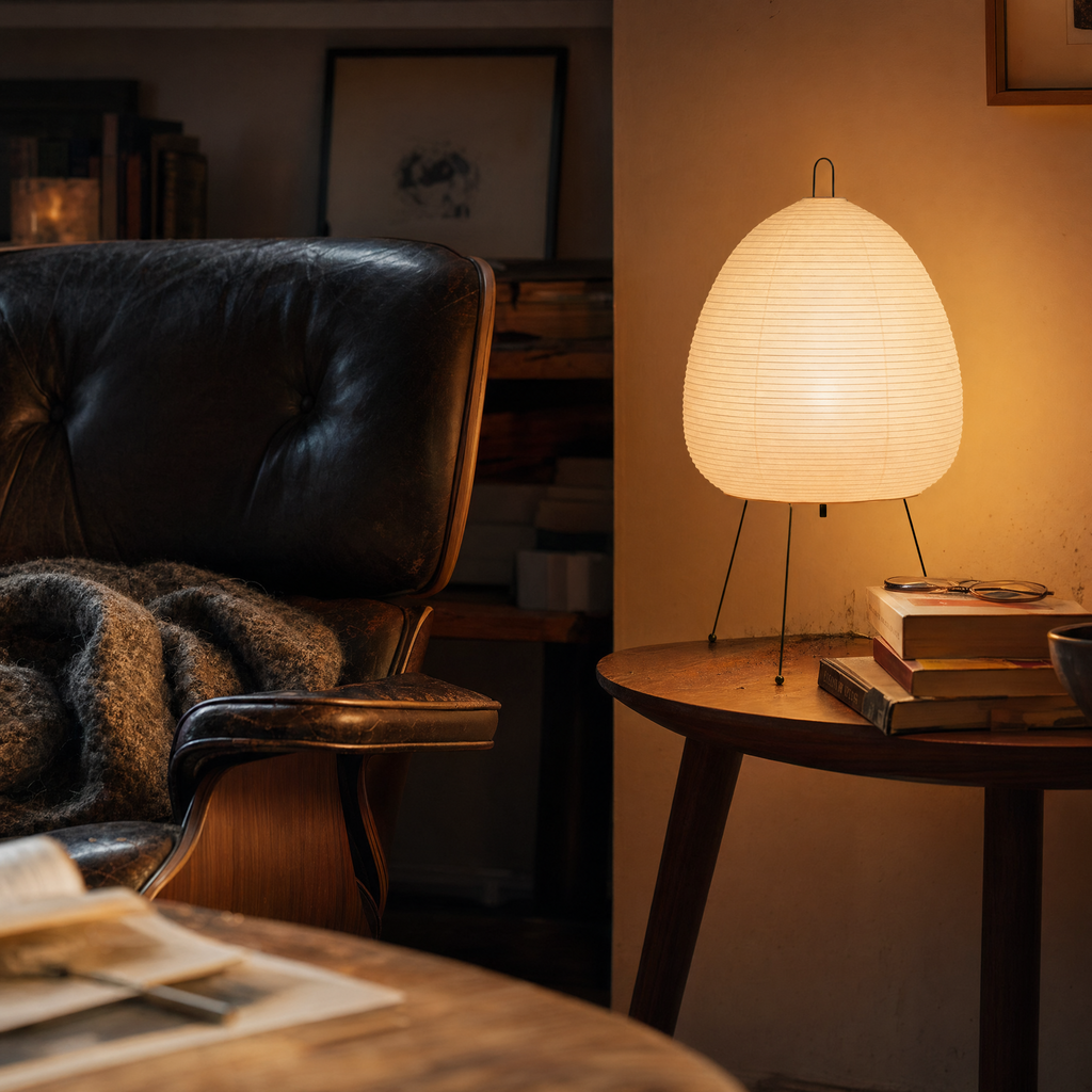 Oval Paper Table Lamp