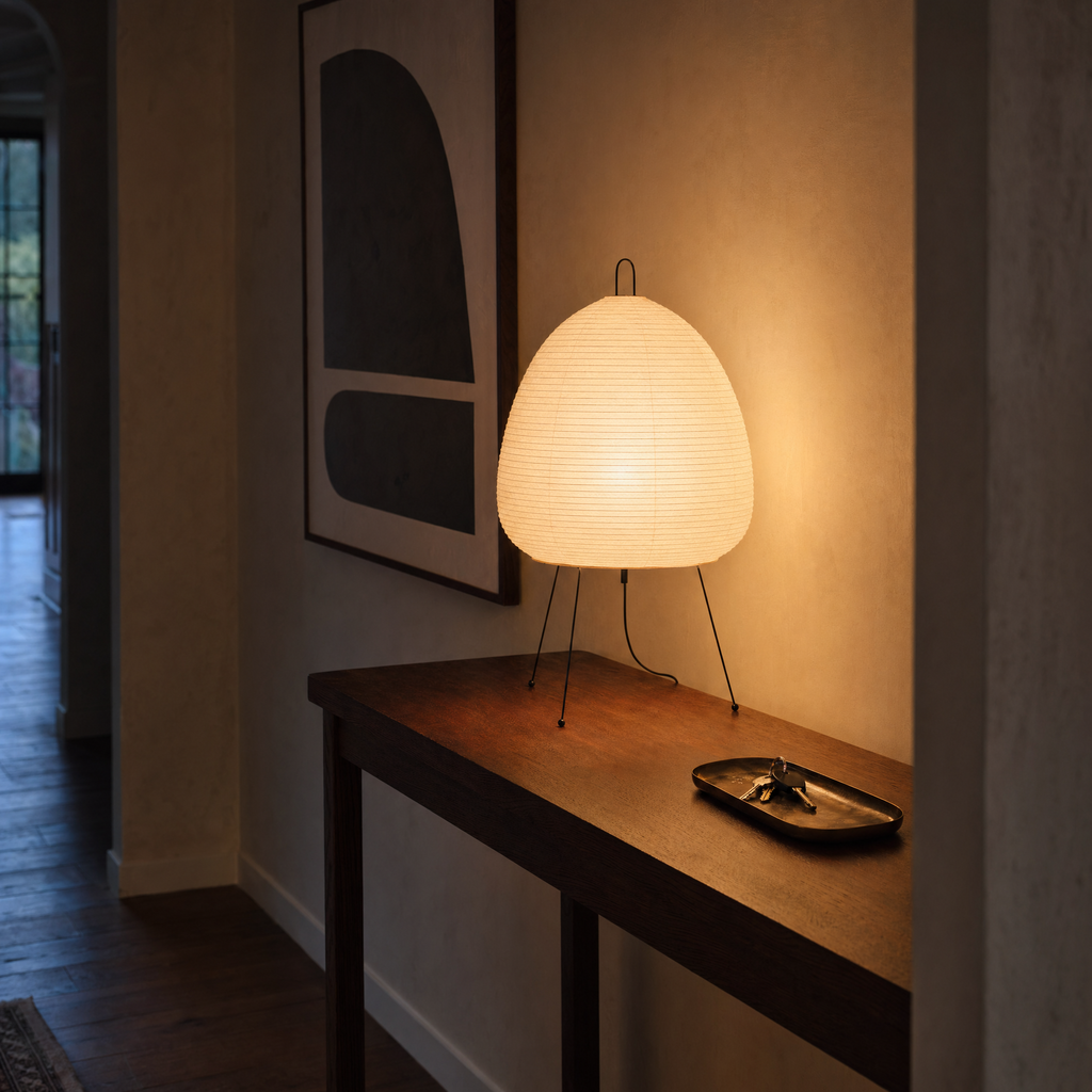 Oval Paper Table Lamp