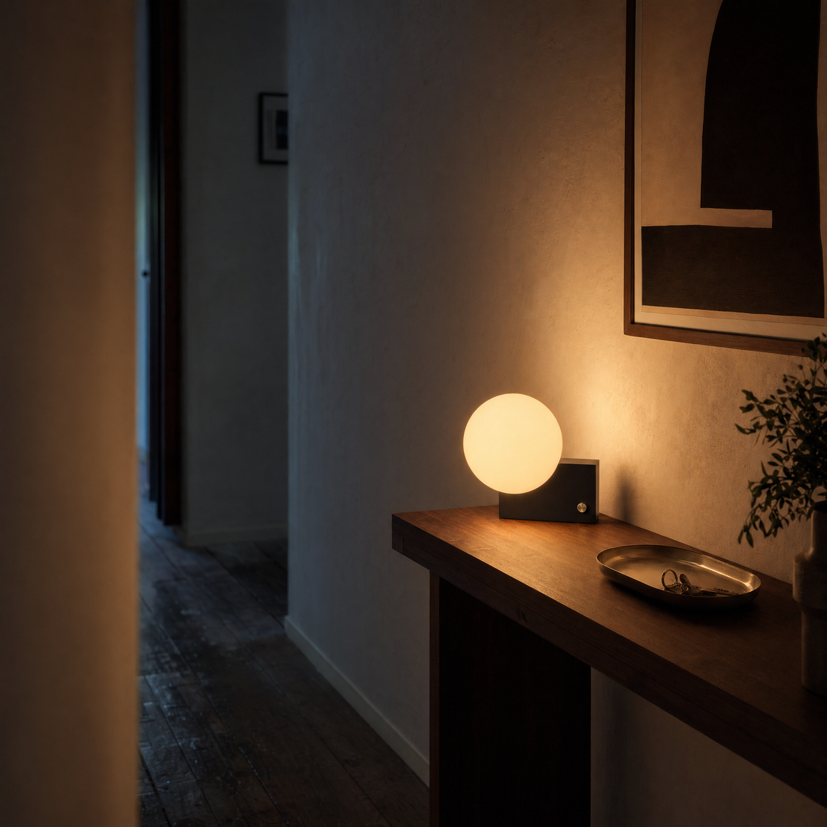 Eclipse Glass Table Lamp