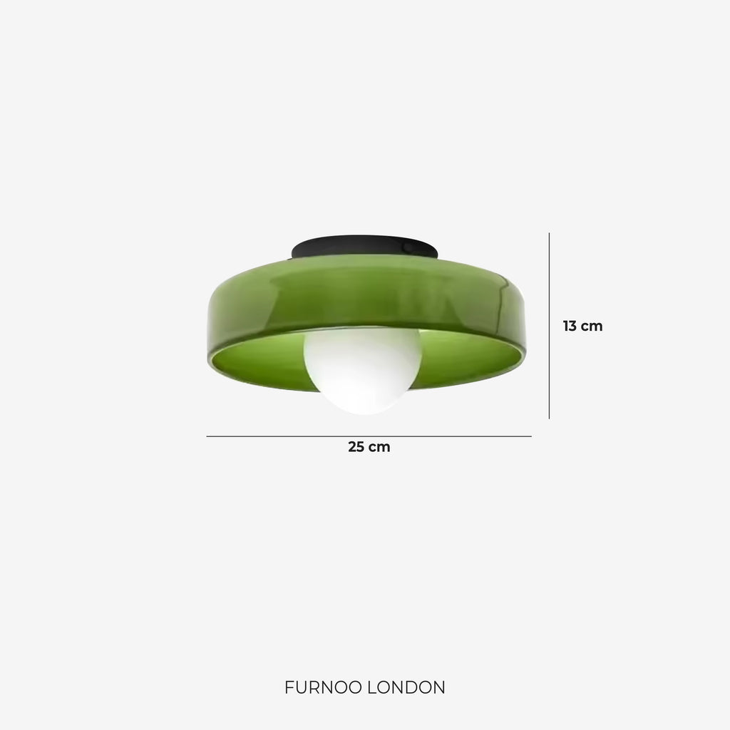 Lina Round Glass Pendant Light