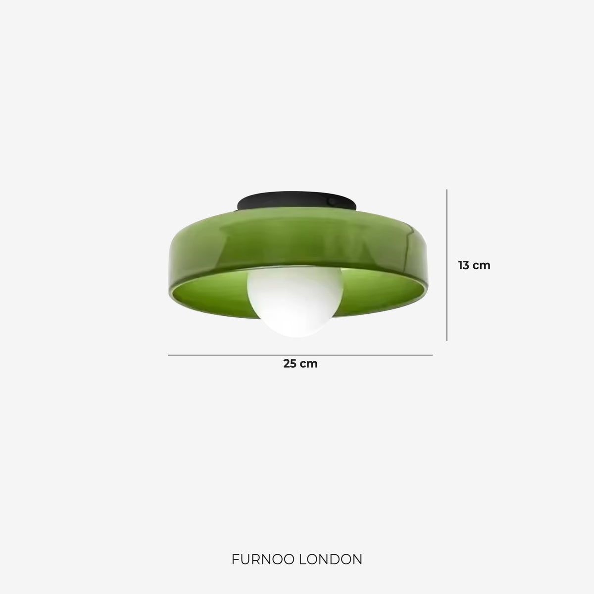 Lina Round Glass Pendant Light