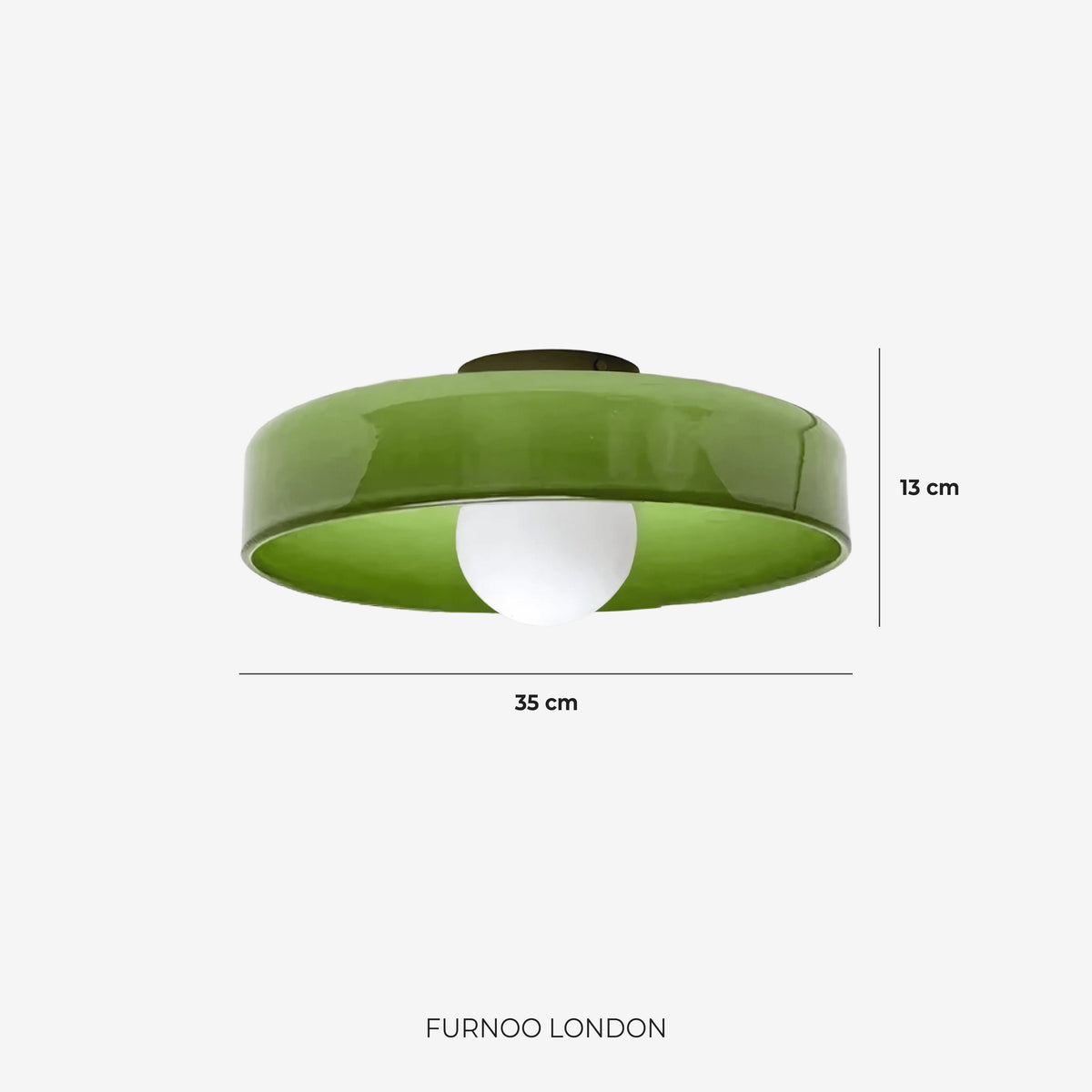 Lina Round Glass Pendant Light