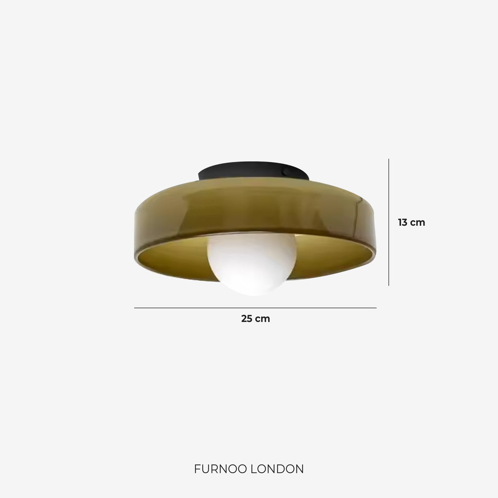 Lina Round Glass Pendant Light